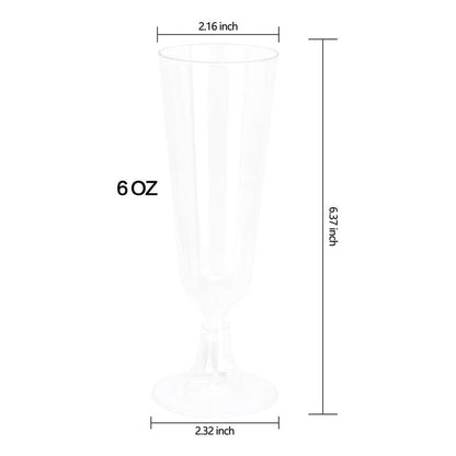 X6 Copa Acrilico Copas Champagne Copas Champaña 165ml