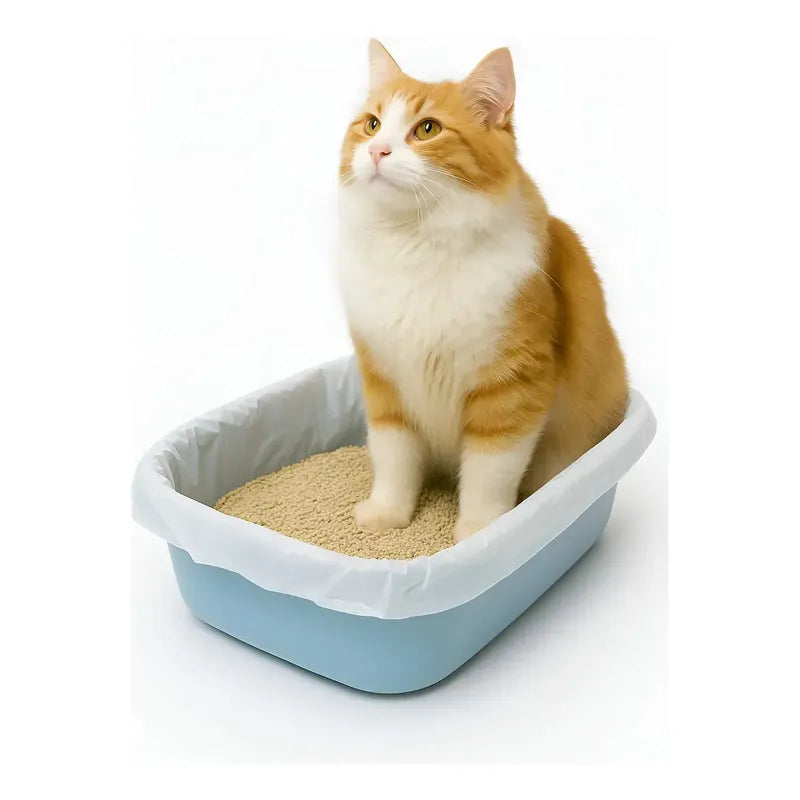 24 Bolsas Arenero Gatos Bolsa Sanitarias Desechables 60x50cm Bolsas Arenero Gato Desechables 60 X 50 Cm Pack 12 Sanitario Multicolor Resistentes Grandes Higiene Mascotas Premium Transparente