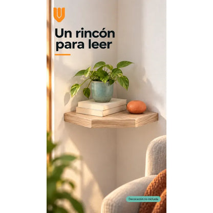 2 Repisas Esquineras Flotantes Mdf Beige 30x30 Cm Decoración Beige Repisa Esquinera Flotante Estante Mdf Marrón Decoración Rincón Pared Hogar Plantas Adornos Fotografías Living