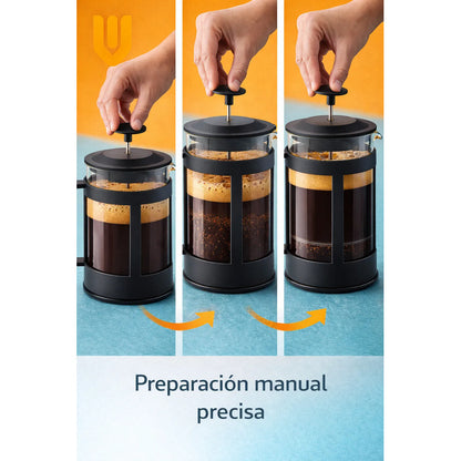 2 Cafetera Prensa Francesa Manual Cafe Prensa Francesa 600ml Negro