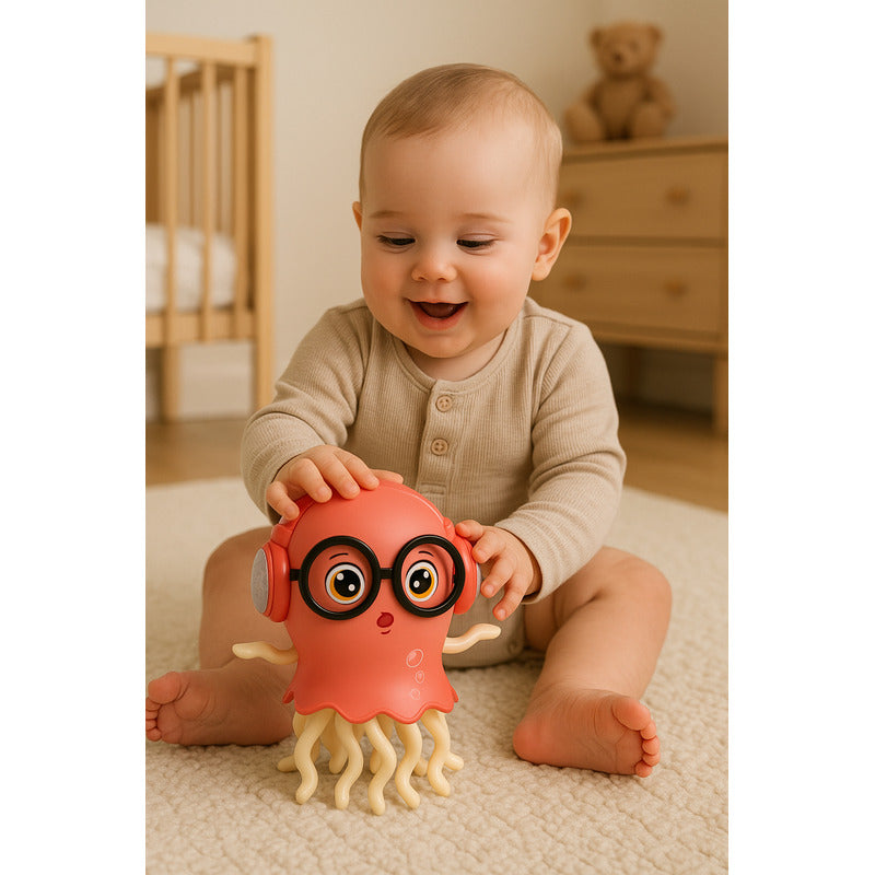 Pulpo Bailarin Musical Niños Medusa Luces Pulpo Infantil Beb