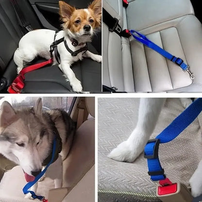 X2 Cinturón De Seguridad Auto Perro Correa Cinturón Gatos