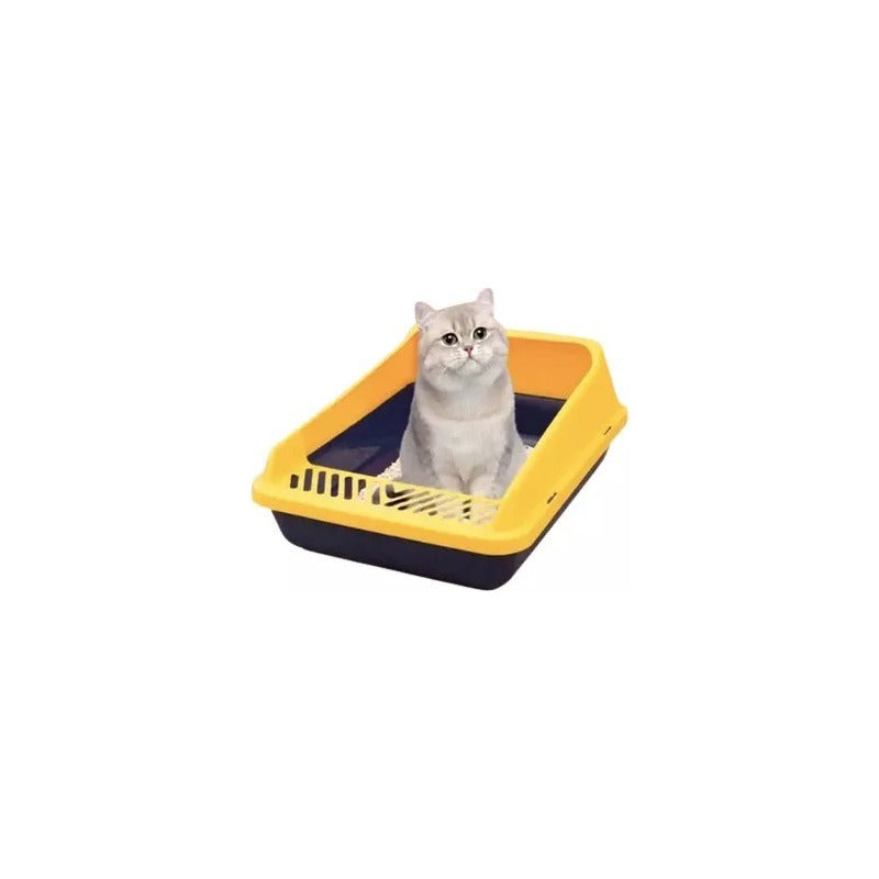 Arenero Para Gato + Tapete Alfombra Gato + Arena Tofu 2.5 Kg