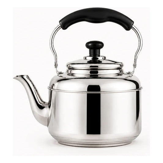 Cafetera Cuello Cisne Sopas Infusiones Montaña Full Cocina Plateado Metalico Brillante Elegante Estilo Gourmet Moderno Cocina Barista Premium Acabado Acero Inoxidable