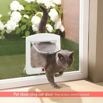 Puerta Para Mascotas Pet Store M Blanca, Abatible Para Gatos Blanco