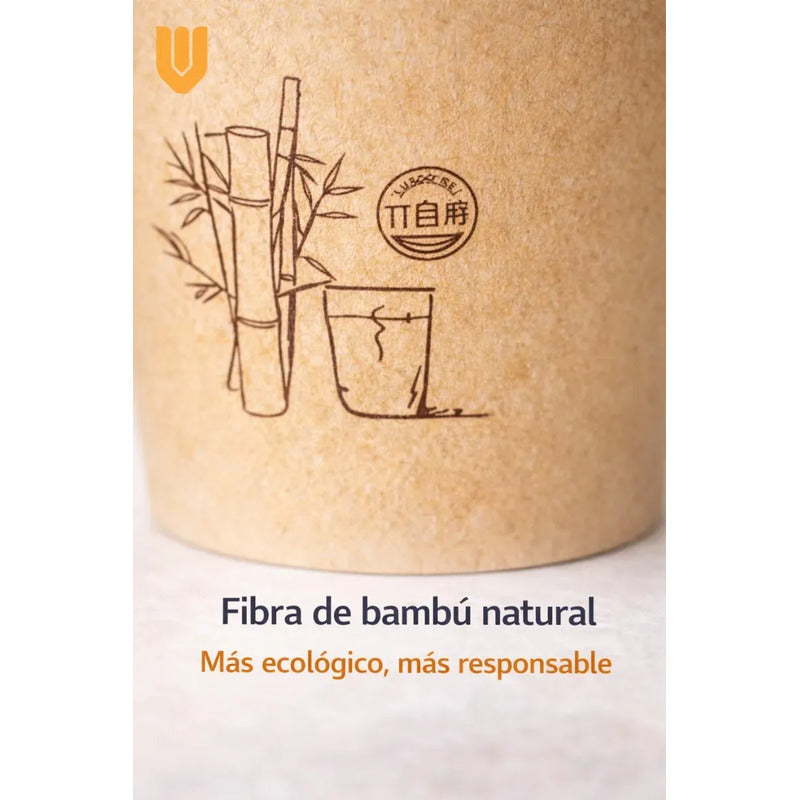 Vasos Desechables Bebidas Calientes Te Cafe Invierno Frio 150 Unidades Marron Kraft Natural Acabado Mate Textura Papel Ecologico Organico Reciclable Estilo Cafeterias Minimalista