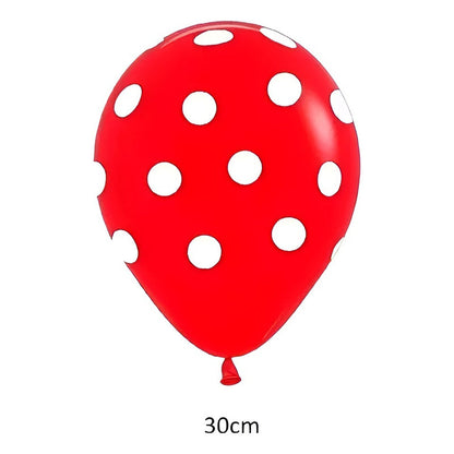 Pack X6 Globos Lunares Cumpleaños Globo Unicolor Decoracion