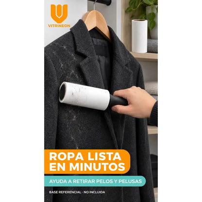 2 Repuestos Saca Pelusa Rodillo Quitapelusas Adhesivo Ropa Repuestos Rodillo Quitapelusas Adhesivo Ropa Textiles Pelos Mascotas Polvo Limpieza Blanco 10 Cm 45 Mm Sin Mango
