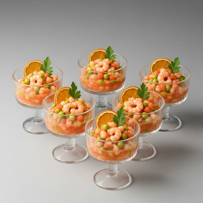 X6 Copa Ceviche Mojito Coctel Copas Vidrio Copa Transparente