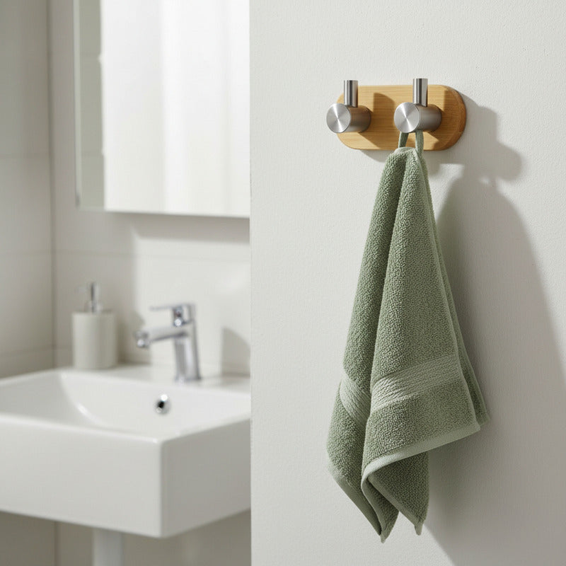 Colgador Pared Acero Inoxidable Bambu Colgador Perchero