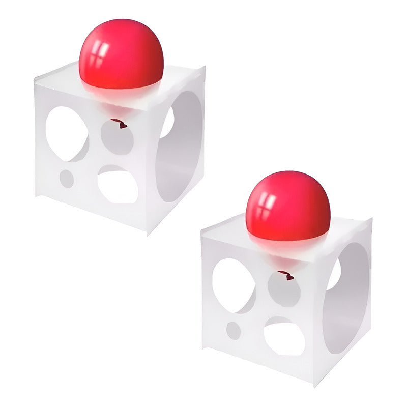 X2 Calibrador De Globos Caja Calibrador Para Globos Plegable Blanco