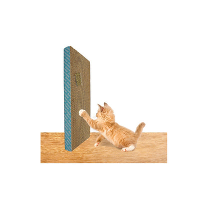 Rascador De Gato Con Catnip De Carton Cosas De Gatos Rascador Carton Corrugado Tus Mascotas Rascador Ola Amarillo