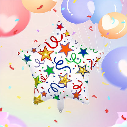 Globos Feliz Cumpleaños Estrella Globos Decoracion Globos Blanco