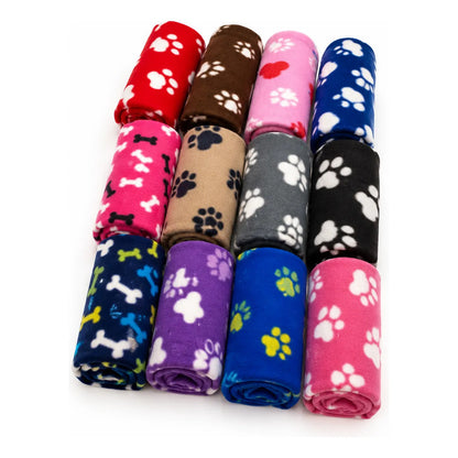 Frazada Manta Polar Mascotas Perros 90x120 Cm Lavable Hogar Multicolor Macho Polar Tonos Surtidos Animalitos Huellas Mascota Perros Manta Frazada Suave Lavable Sofa Cama Auto Viaje
