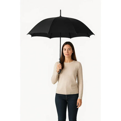 Paragua Lluvia 8 Varillas Paraguas Para Lluvia Impermeable Negro Liso