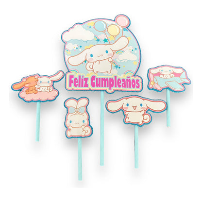 Topper Cumpleaños Torta Cotillon Cup Cake Fiestas Decoracion