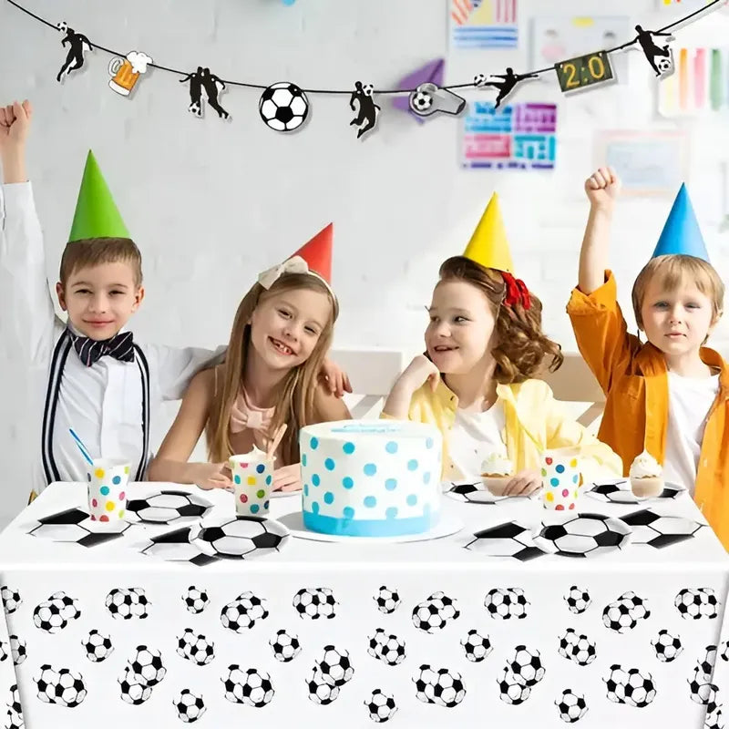 60 Servilletas Cumpleaños Feliz Cumpleaños Pelota De Futbol Blanco Pelota Futbol