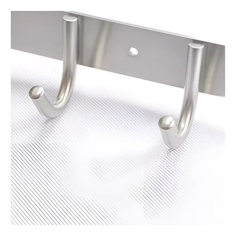 8 Colgador Perchero Aluminio De Pared Colgador Ropa Multiuso