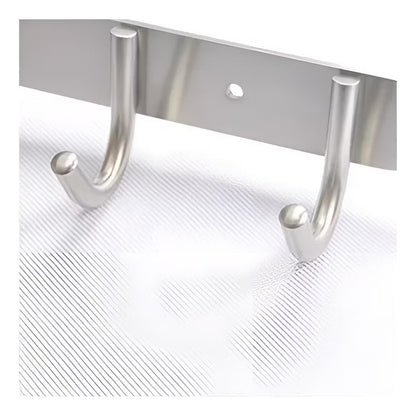 8 Colgador Perchero Aluminio De Pared Colgador Ropa Multiuso