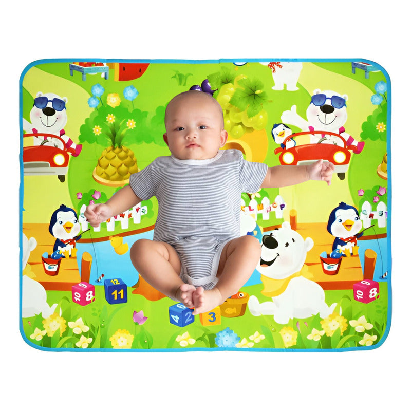 Alfombra Bebe Anti Golpes Mat Bebe Alfombra Niños 120x90cm