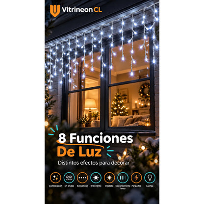 Luces Decoración Árbol Navidad Luz Led Navideña Blanco Blanco Guirnalda Led Navidad Luz Calida 5 Metros Ocho Funciones Cable... Blanco Guirnalda Led Navidad Luz Calida 5 Metros Ocho Funciones Cable...