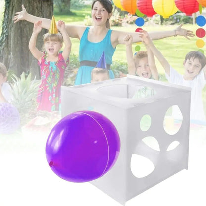 Calibrador De Globos Caja Calibrador Para Globos Plegable Color Blanco