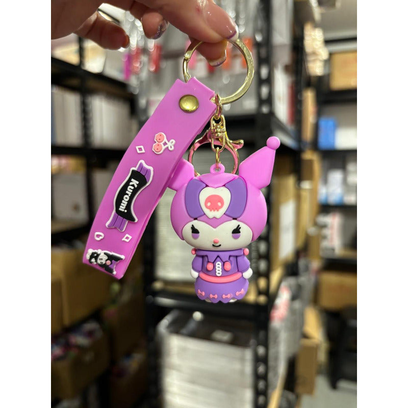 Llavero Kuromi Colgante Kuromi Llavero Decoracion Silicona Kuromi Violeta