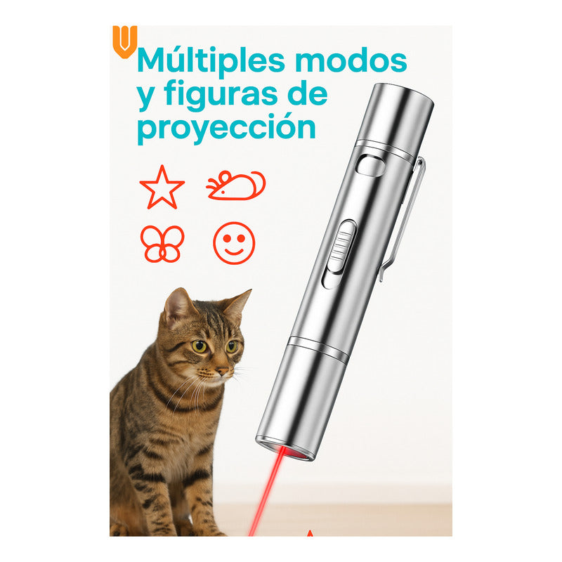 Puntero Laser Usb Juguete Laser Interactivo Gatos Recargable