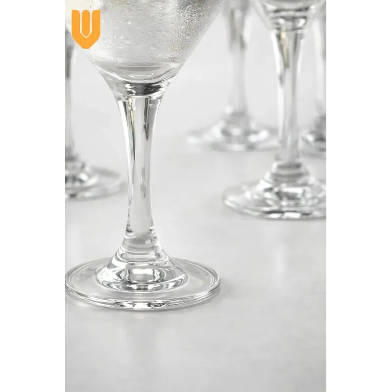 Vitrineon Set 6 Copas Gourmet Cristalería Bebida Celebración Clear Glass Cocktail Martini Barware Clasico Distintivo Presentacion Bebidas Reposteria Heladeria