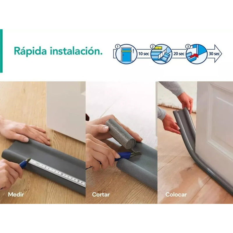 X2 Protector Aislante Frío Y Polvo Para Puertas Ventanas