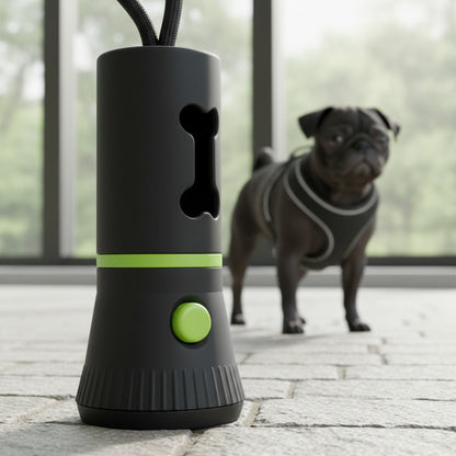 Dispensador Bolsas Mascotas Popo Caca Rollo Bolsas Luz Led Multicolor