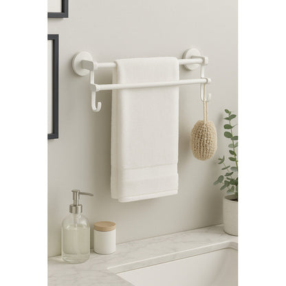 Soporte Colgador Doble Barra Colgador Toallero Baño Cocina