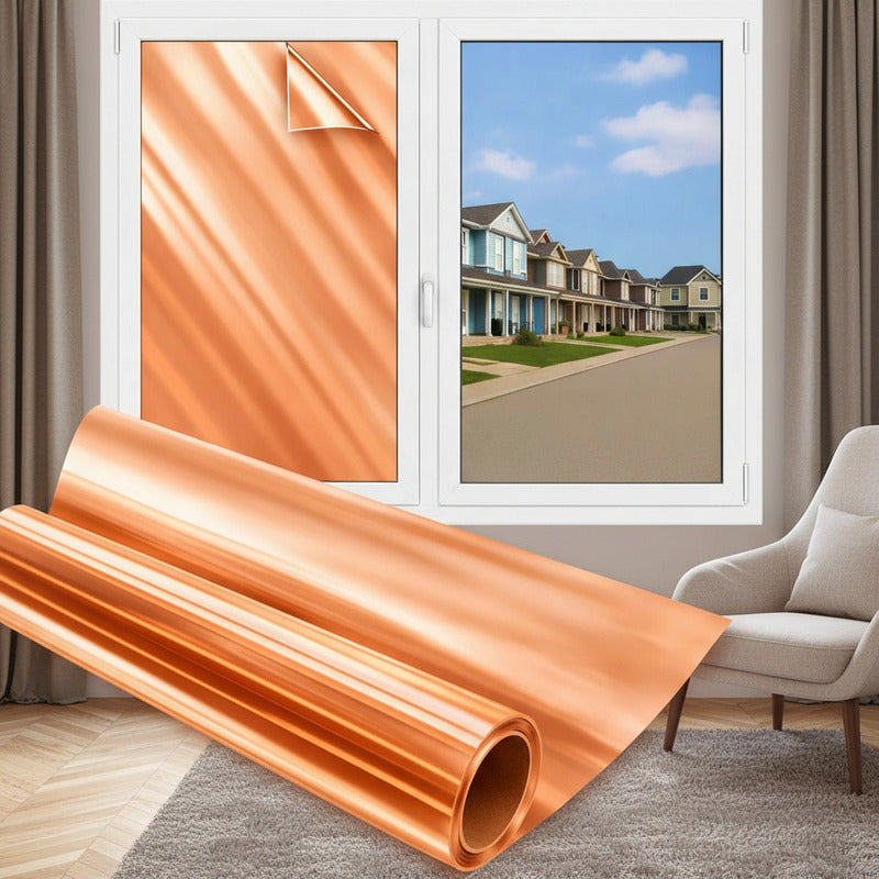 Vinil Espejo Privacidad Film Solar Electrostica Ventanas