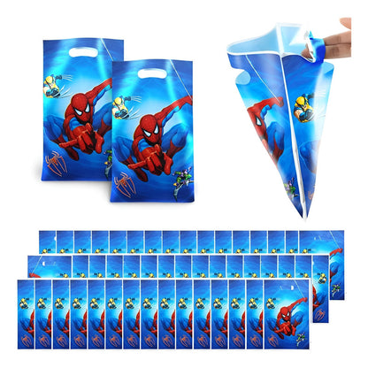 10 Bolsas Para Piñata Spiderman Bolsas Para Dulce Fiesta