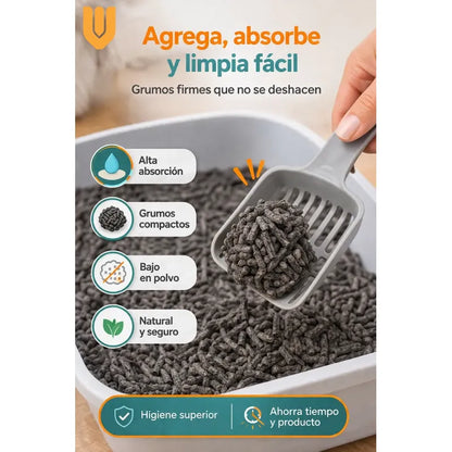 2 Arena Tofu Carbon Activado Sanitaria Gatos Mascotas 2.5 Kg 2 Unidades Carbon Activado Lavanda