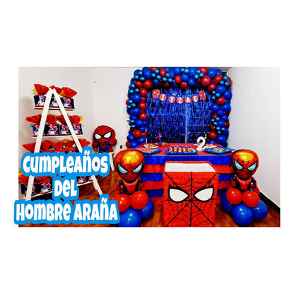 Topper Cumpleaños Torta Cotillon Cup Cake Fiestas Spiderman