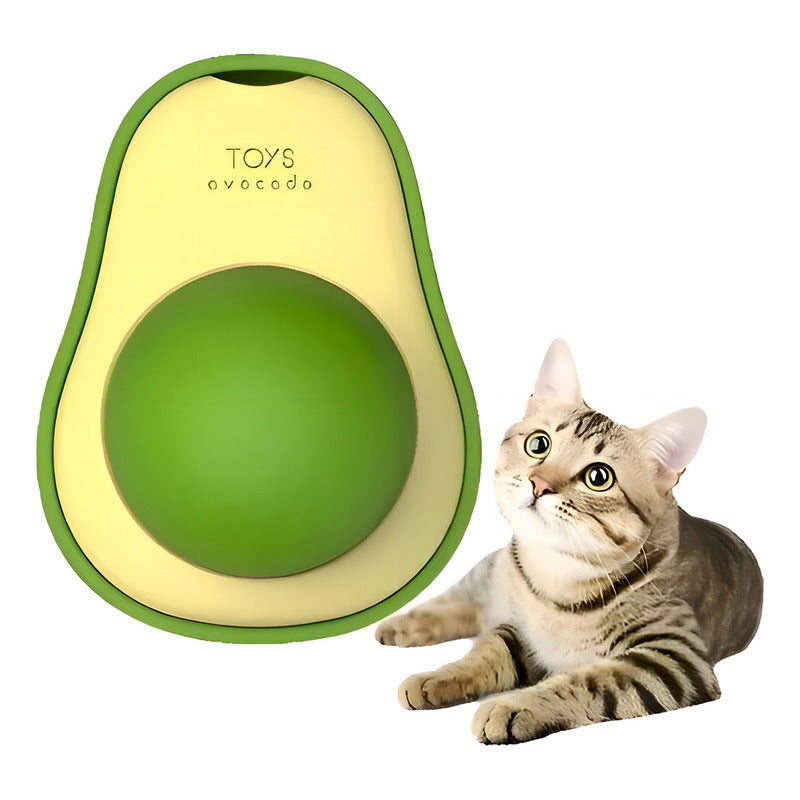 Juguete Interactivo De Aguacate Con Hierba Gatera Para Gatos, Color Verde