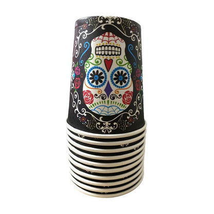 10 Vasos Desechables Halloween Vasos Calavera Halloween