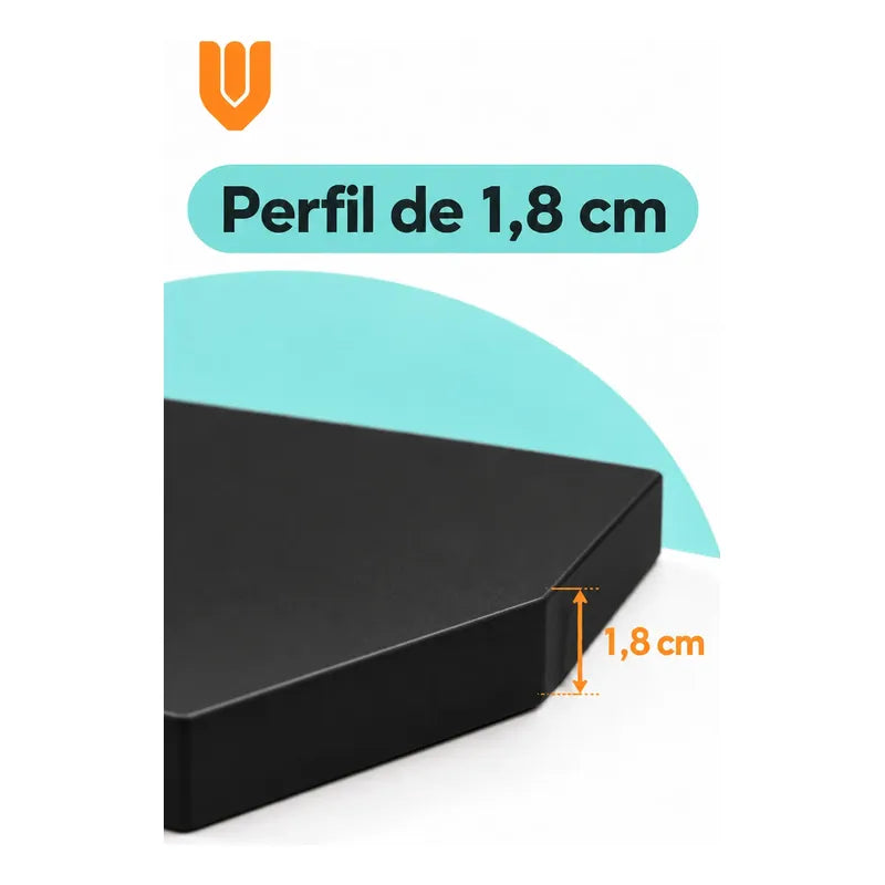 Repisa Esquinera Flotante Mdf Negro 30x30 Cm Vitrineon Cl Negro Repisa Esquinera Flotante Estante Mdf Marrón Decoración Rincón Pared Hogar Plantas Adornos Fotografías Living 30x30