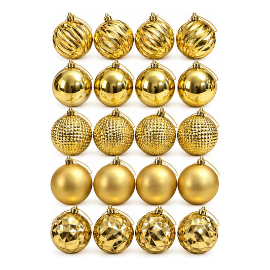 20 Esferas Navidad Adorno Bolas Decorativas 6cm Dorado Esferas Navideñas Bolas Navidad Bambalinas Doradas Adornos Arbol Decoracion Luces Decorar 20und 6cm Esferas Navideñas Doradas Pack 20 6cm 6cm