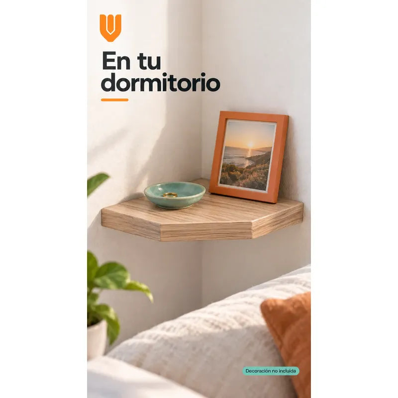 Repisa Esquinera Flotante Mdf Beige 30x30 Cm Vitrineon Cl Beige Repisa Esquinera Flotante Estante Mdf Marrón Decoración Rincón Pared Hogar Plantas Adornos Fotografías Living 30x30