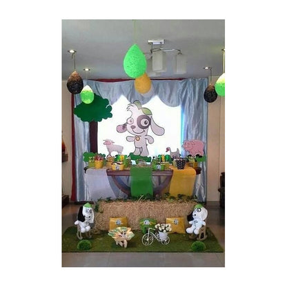 Set 5 Globos Metálicos Doki Globos Metalizado Perro Doki Azul Y Verde