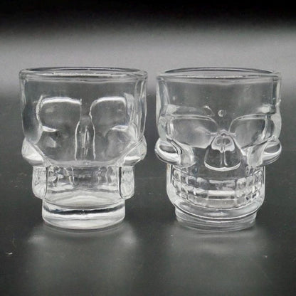 Set 12 Vaso Shot Calavera Tequilero Vasos Shoperos De Vidrio