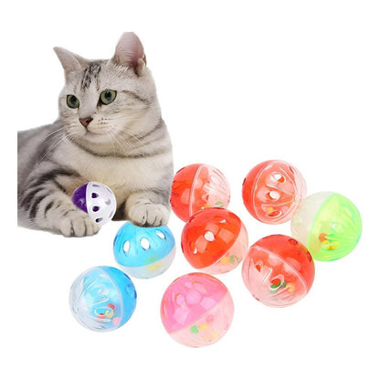 Juguete Pelota Gatos Juguete Interactivo Gato Roro Pelota Cascabel De Colores 6pcs