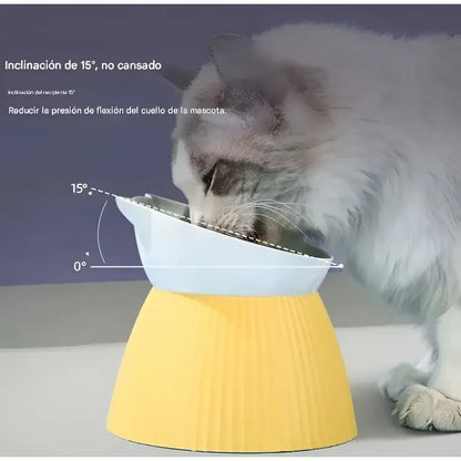 Plato Comida Perro Plato Alto Inclinable Plato Mascota