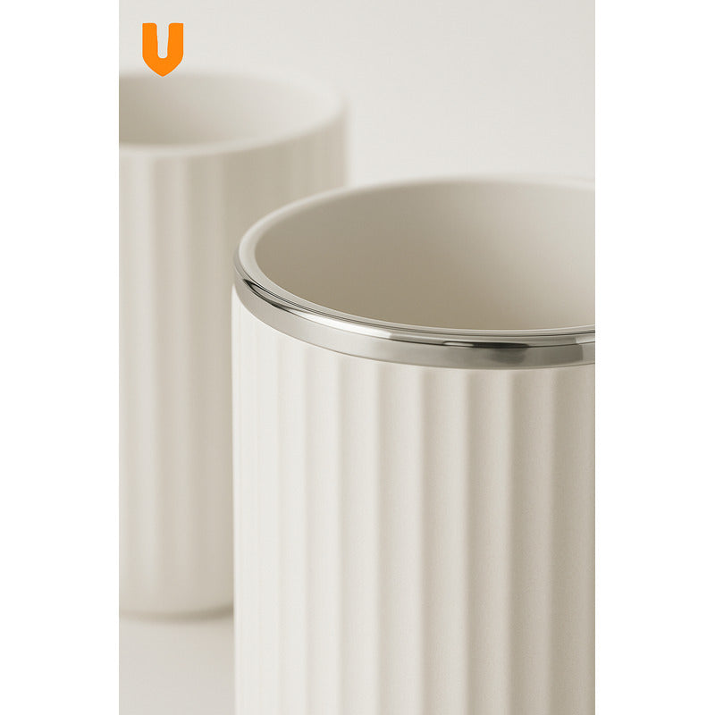 Set 5 Piezas Accesorios Decorativo Baños Juegos Baño Blanco Blanco