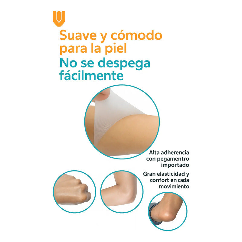 10 Parche Transparente Impermeable Heridas Parche Adhesivo Blanco