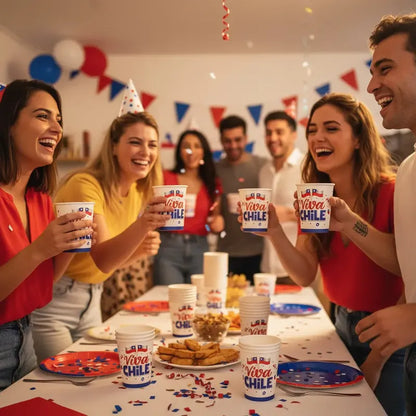 X10 Vaso Desechable Fiestas Patrias Vasos Desechable Fiesta
