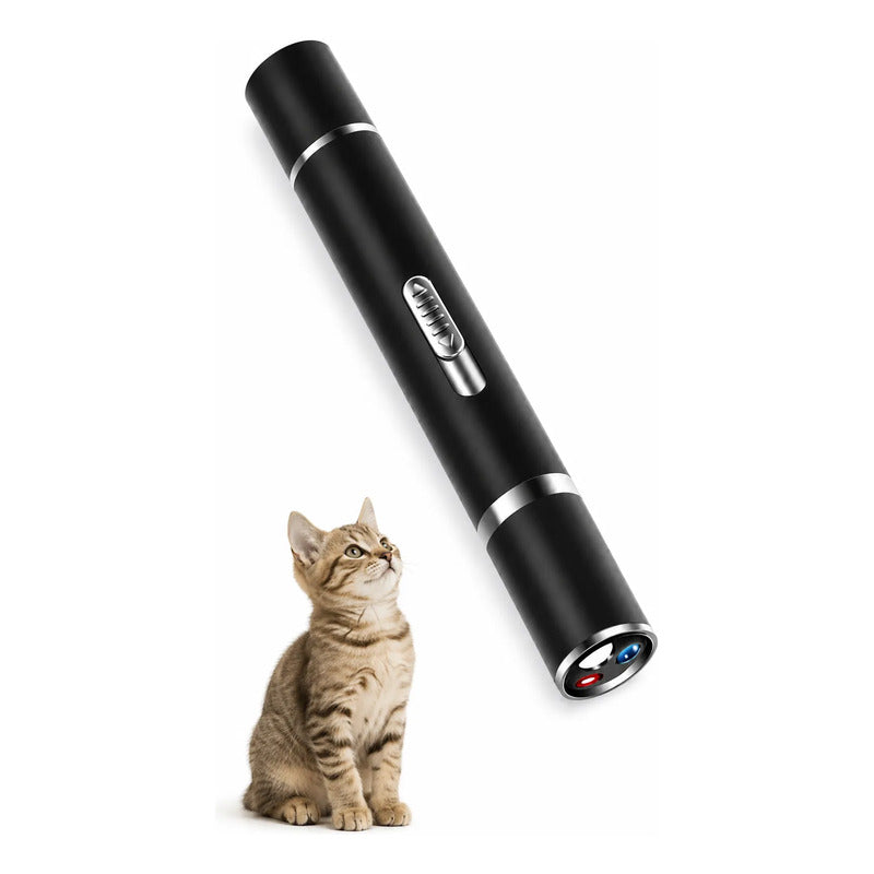 Laser Juguete Gato Interactivo Accesorios Puntero Mascotas Negro Pequeño