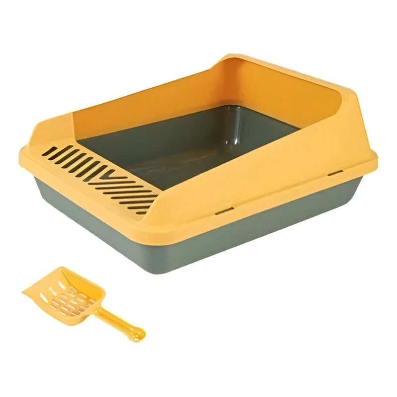 Arenero Para Gato Caja De Arena + Arena Para Gato Tofu 2.5kg